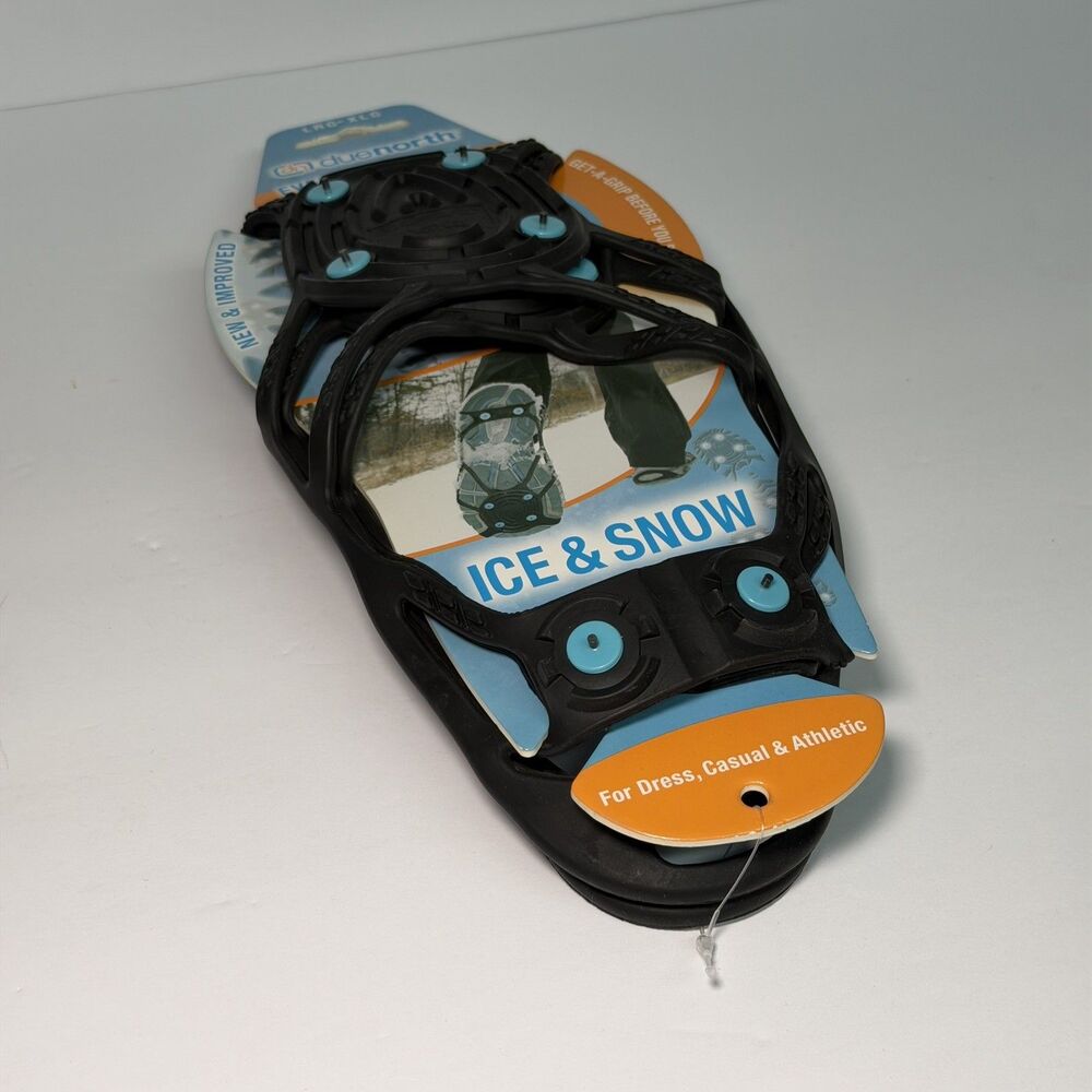 DueNorth Unisex Shoe Traction Aid For Snow and Ice L/XL w/ Spikes NWT
